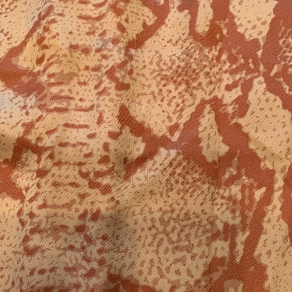 Rudsak Snake Print Dress Sleeveless Size Small Faux Leather Collar Belt Missing. - Picture 16 of 16